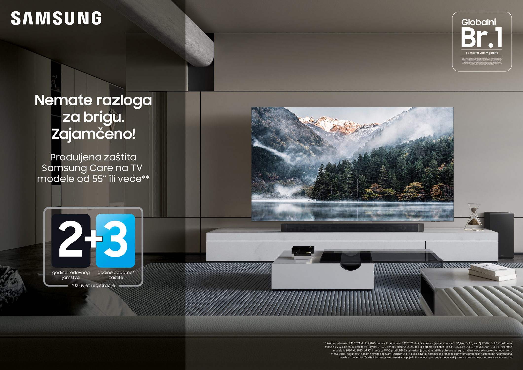 2+3 godine jamstva SAMSUNG TV produljeno jamstvo 